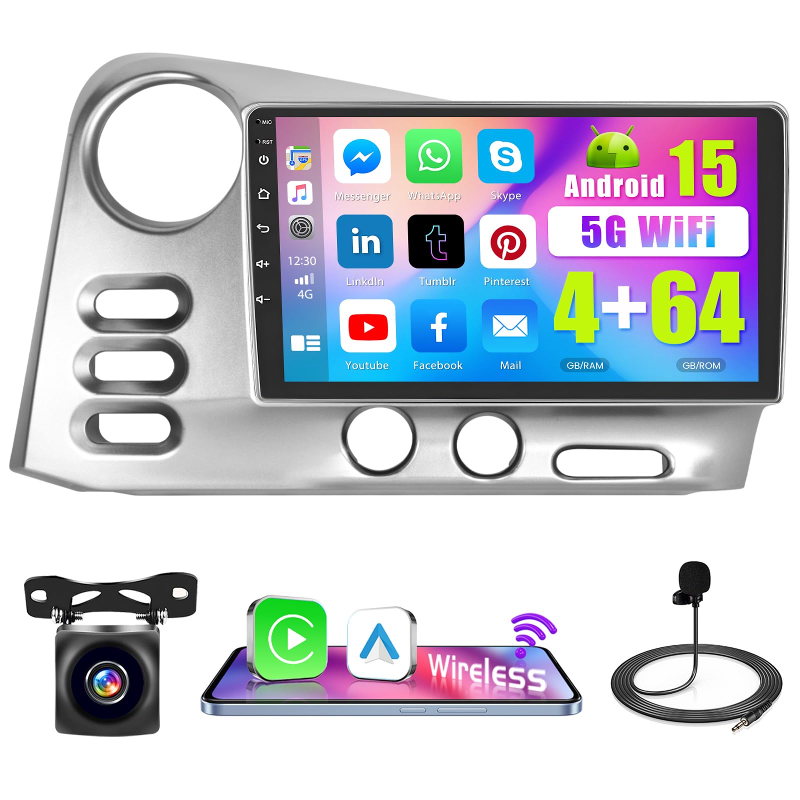Amazon.com: Car Radio for Toyota Matrix 2003 2004/Pontiac Vibe